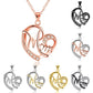 European And American Women's Necklaces Mom Color Separation Heart-shaped Diamonds Wish Explosive Mother' Day Gifts Across The Border